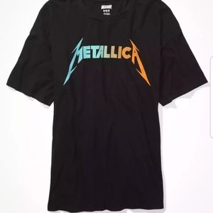 New Metallica Tee Cotton Oversized Vintage Style